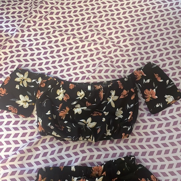 Women’s Short set multi color basic black - Picture 3 of 4